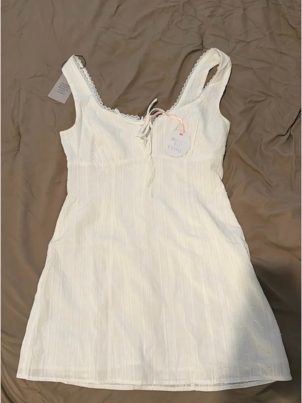 Revolve White Bustier Mini Dress MORE TO COME - Picture 4 of 5